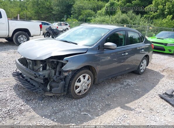 3N1AB7AP7HY388027 2017 NISSAN SENTRA Gray Передня ліва чверть