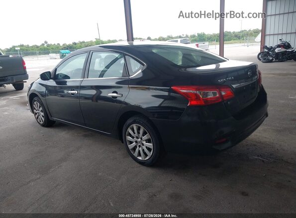 3N1AB7AP7HY394359 2017 NISSAN SENTRA Черный Задняя левая четверть