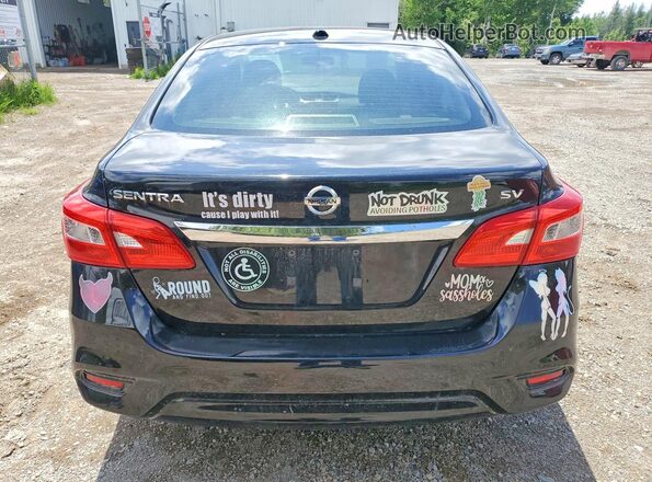 3N1AB7AP7HY397455 2017 NISSAN SENTRA Black უკანა ხედი
