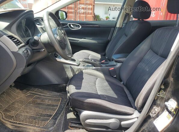 3N1AB7AP7HY397455 2017 NISSAN SENTRA Black წინა სალონის ხედი