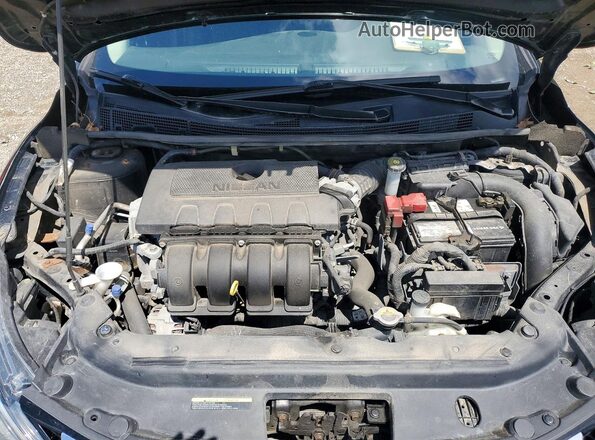 3N1AB7AP7HY397455 2017 NISSAN SENTRA Black უკანა სალონის ხედი