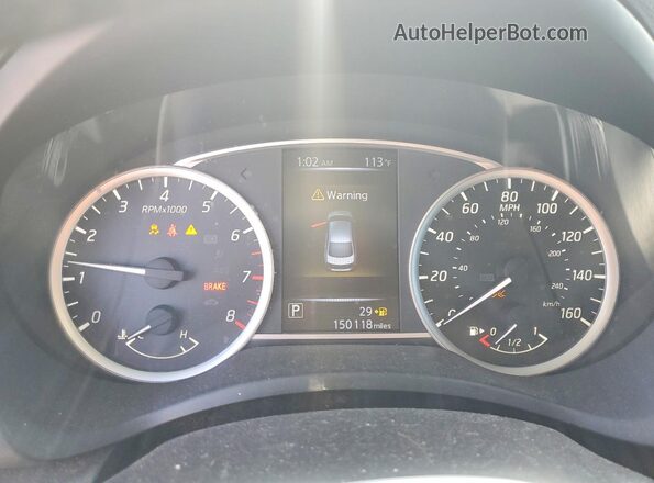 3N1AB7AP7JL614084 2018 NISSAN SENTRA Black Սարքավորումների վահանակի տեսք