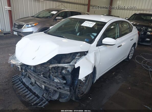 3N1AB7AP7JY232771 2018 NISSAN SENTRA White წინა მარცხენა ხედი სამი მეოთხედიდან
