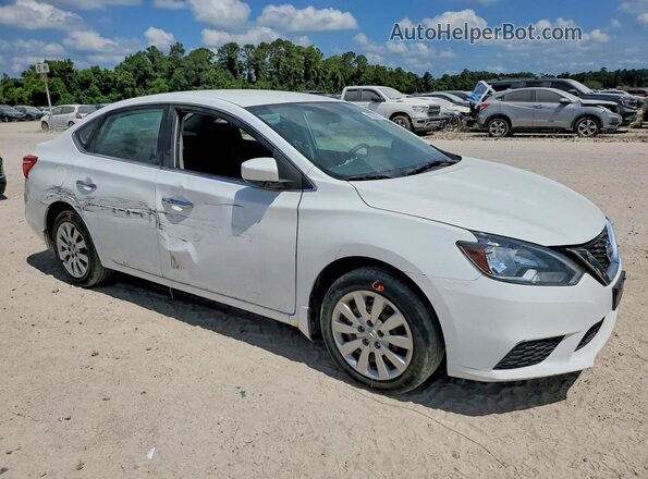 3N1AB7AP7JY236027 2018 NISSAN SENTRA Белый Передняя правая четверть
