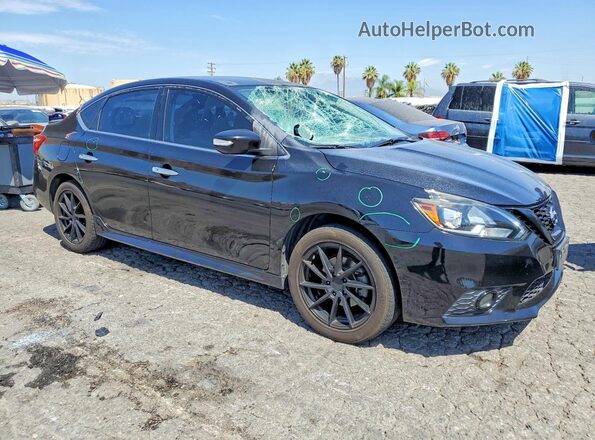 3N1AB7AP7JY236870 2018 NISSAN SENTRA Черный Передняя правая четверть