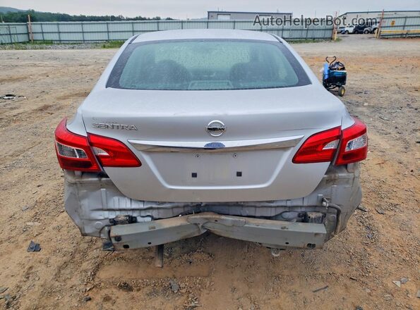 3N1AB7AP7JY247559 2018 NISSAN SENTRA Silver Widok z tyłu
