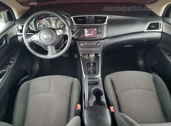 3N1AB7AP7JY247559 2018 NISSAN SENTRA Silver Widok deski rozdzielczej