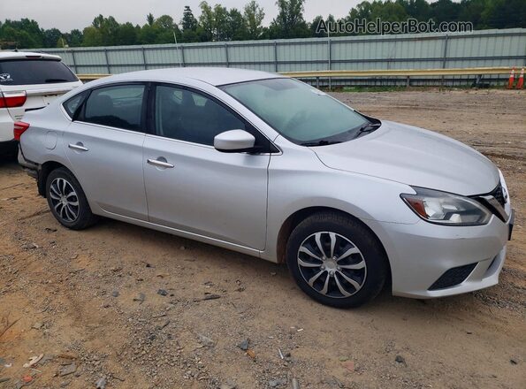 3N1AB7AP7JY247559 2018 NISSAN SENTRA Silver Przód prawy