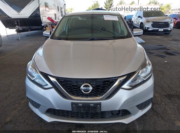 3N1AB7AP7JY255192 2018 NISSAN SENTRA Silver Instrument cluster view