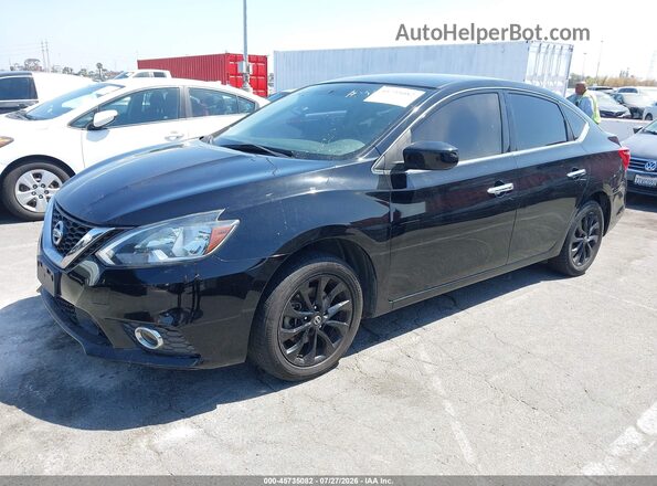 3N1AB7AP7JY276950 2018 NISSAN SENTRA Black Przód lewy