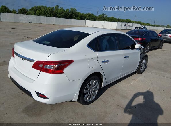 3N1AB7AP7JY281713 2018 NISSAN SENTRA Белый Задняя правая четверть