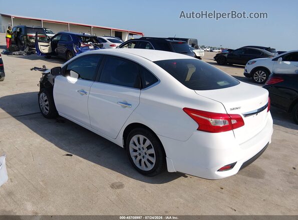 3N1AB7AP7JY281713 2018 NISSAN SENTRA Белый Задняя левая четверть