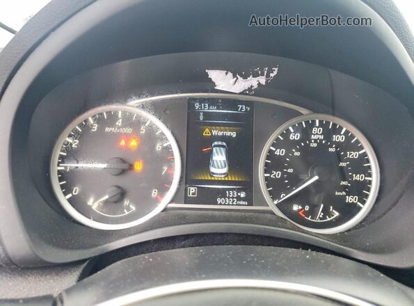 3N1AB7AP7JY282117 2018 NISSAN SENTRA Silver Instrument cluster view