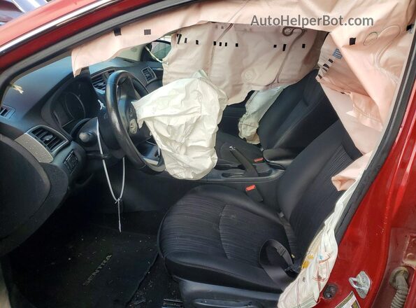 3N1AB7AP7JY296566 2018 NISSAN SENTRA Red Front interior view