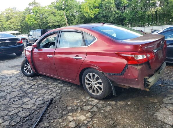3N1AB7AP7JY296566 2018 NISSAN SENTRA Red Rear left