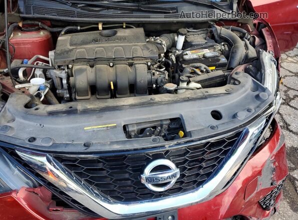 3N1AB7AP7JY296566 2018 NISSAN SENTRA Red Rear interior view