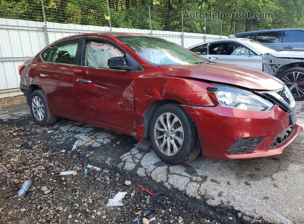 3N1AB7AP7JY296566 2018 NISSAN SENTRA Red Front right