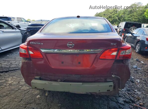 3N1AB7AP7JY296566 2018 NISSAN SENTRA Red Rear view