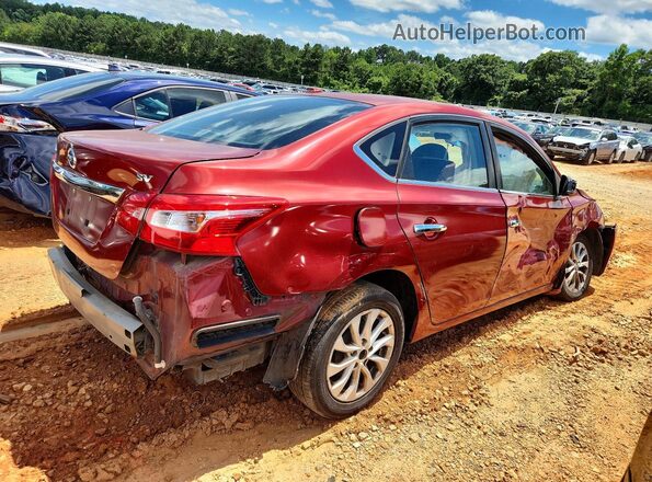 3N1AB7AP7JY296566 2018 NISSAN SENTRA Red Rear right