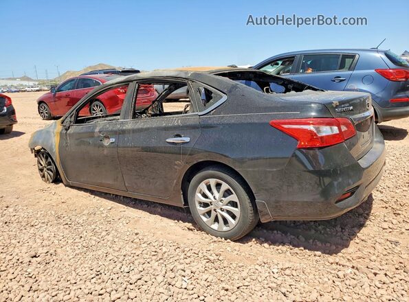3N1AB7AP7JY297099 2018 NISSAN SENTRA Black უკანა მარცხენა