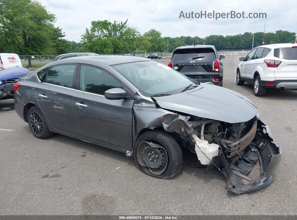3N1AB7AP7JY297345 2018 NISSAN SENTRA Gray Սարքավորումների վահանակի տեսք