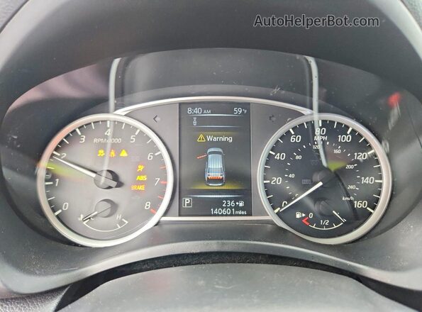 3N1AB7AP7JY303080 2018 NISSAN SENTRA Gray ხელსაწყოთა პანელის ხედი