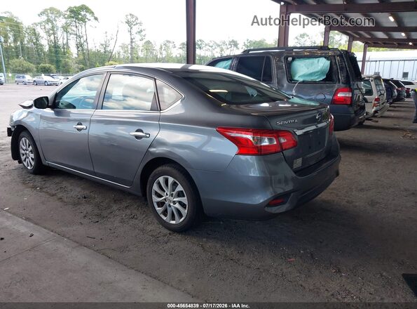 3N1AB7AP7JY309705 2018 NISSAN SENTRA Серый Задняя левая четверть