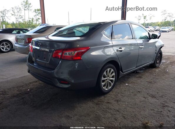 3N1AB7AP7JY309705 2018 NISSAN SENTRA Серый Задняя правая четверть