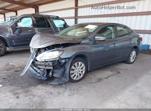 3N1AB7AP7JY309705 2018 NISSAN SENTRA Серый Передняя левая четверть