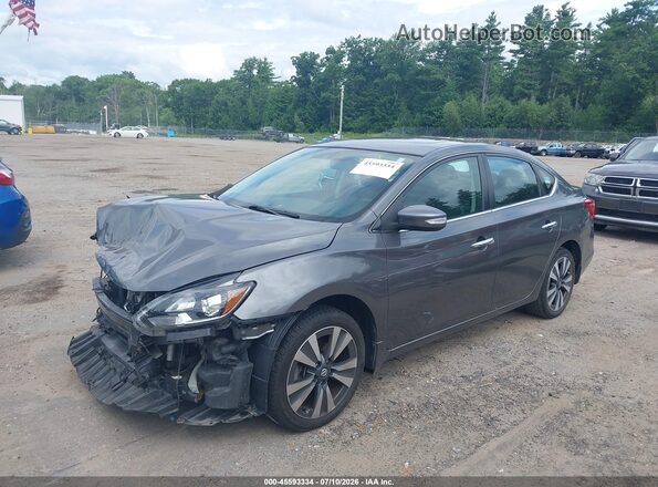3N1AB7AP7JY317979 2018 NISSAN SENTRA Серый Передняя левая четверть