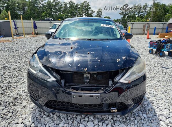 3N1AB7AP7JY325791 2018 NISSAN SENTRA Black Դիմացի տեսք