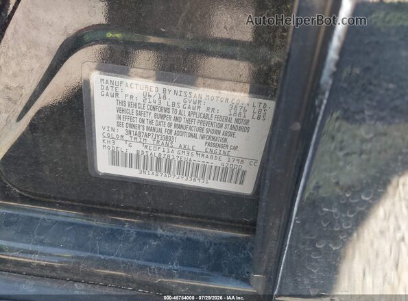 3N1AB7AP7JY338931 2018 NISSAN SENTRA Black Widok komory silnika