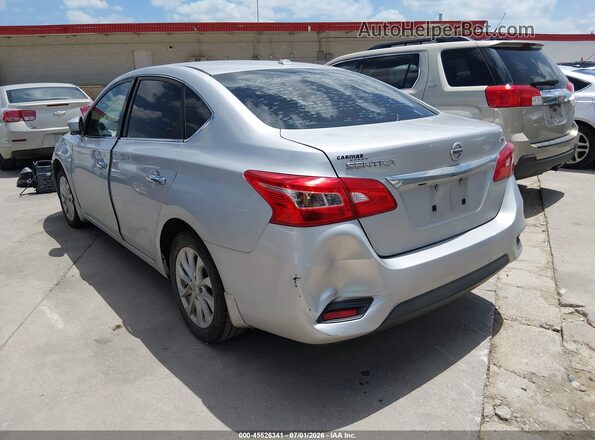 3N1AB7AP7KL607881 2019 NISSAN SENTRA Silver Задня ліва чверть