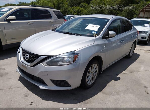 3N1AB7AP7KL607881 2019 NISSAN SENTRA Silver Передня ліва чверть