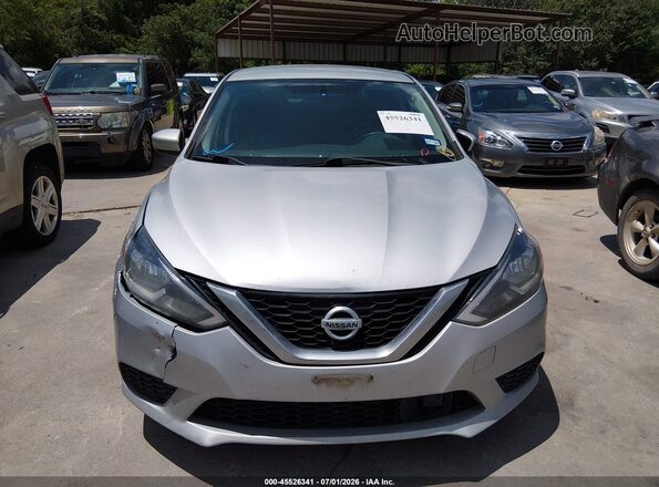 3N1AB7AP7KL607881 2019 NISSAN SENTRA Silver Вид щитка приладів