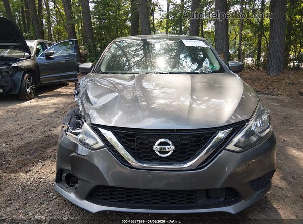 3N1AB7AP7KY215356 2019 NISSAN SENTRA Gray Instrument cluster view
