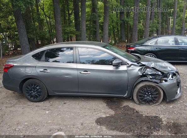 3N1AB7AP7KY215356 2019 NISSAN SENTRA Gray Rear interior view
