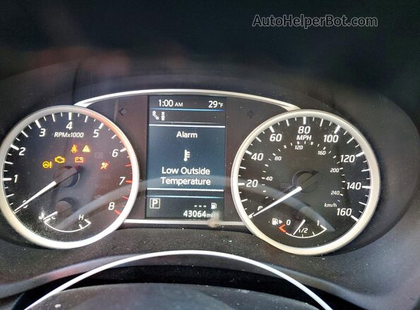 3N1AB7AP7KY218774 2019 NISSAN SENTRA White Instrument cluster view
