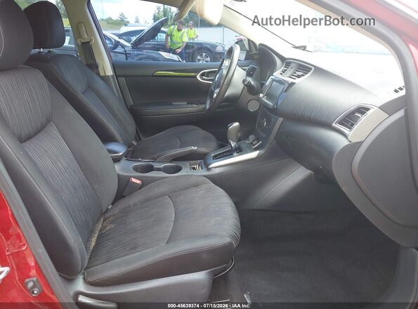 3N1AB7AP7KY219620 2019 NISSAN SENTRA Burgundy წინა სალონის ხედი