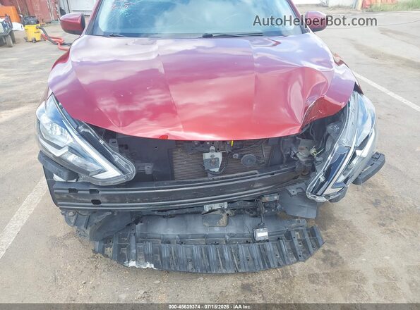 3N1AB7AP7KY219620 2019 NISSAN SENTRA Burgundy წინა ხედი
