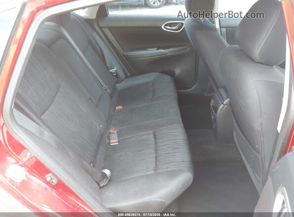 3N1AB7AP7KY219620 2019 NISSAN SENTRA Burgundy VIN კოდის სტიკერის ხედი