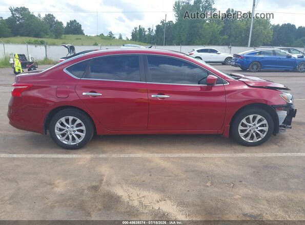 3N1AB7AP7KY219620 2019 NISSAN SENTRA Burgundy სალონის 360-გრადუსიანი ხედი