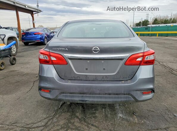 3N1AB7AP7KY224526 2019 NISSAN SENTRA Gray უკანა ხედი