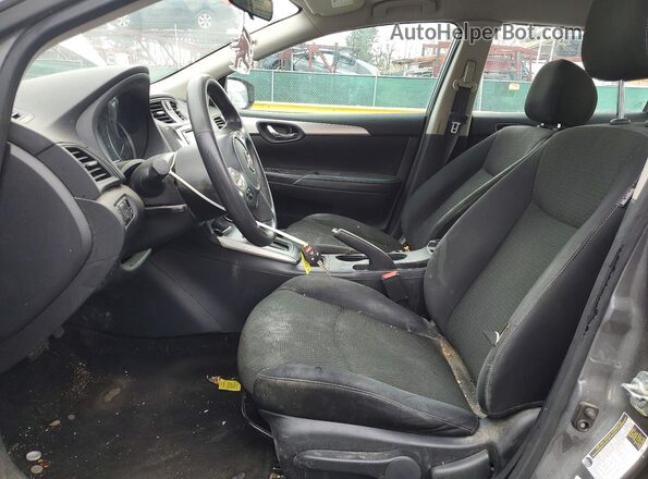 3N1AB7AP7KY224526 2019 NISSAN SENTRA Gray წინა სალონის ხედი