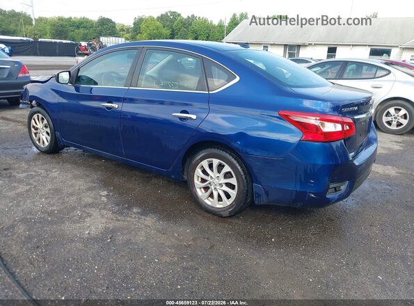 3N1AB7AP7KY273077 2019 NISSAN SENTRA Blue უკანა მარცხენა