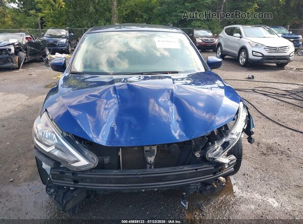 3N1AB7AP7KY273077 2019 NISSAN SENTRA Blue ხელსაწყოთა პანელის ხედი