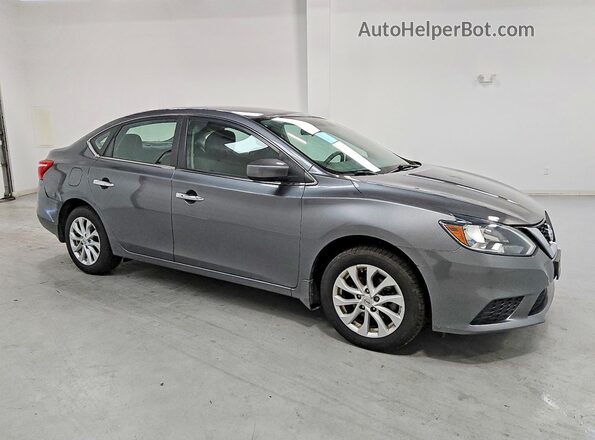 3N1AB7AP7KY335402 2019 NISSAN SENTRA Gray Передня права чверть