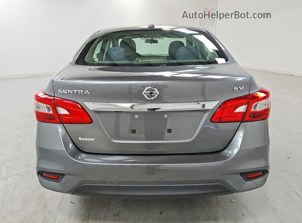 3N1AB7AP7KY335402 2019 NISSAN SENTRA Gray Вид ззаду