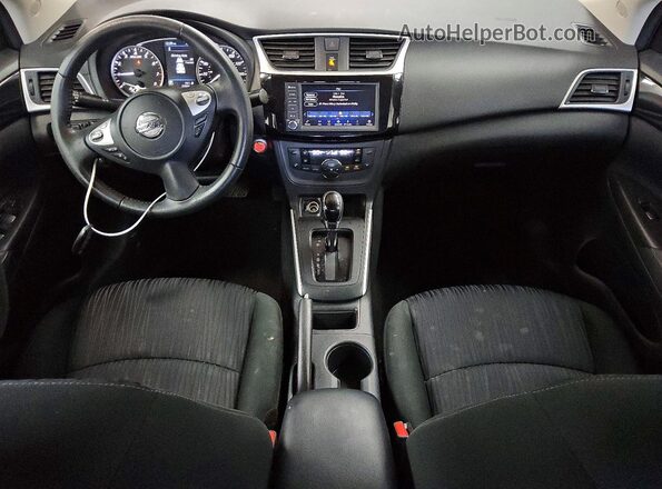 3N1AB7AP7KY335402 2019 NISSAN SENTRA Gray Вид панелі приладів