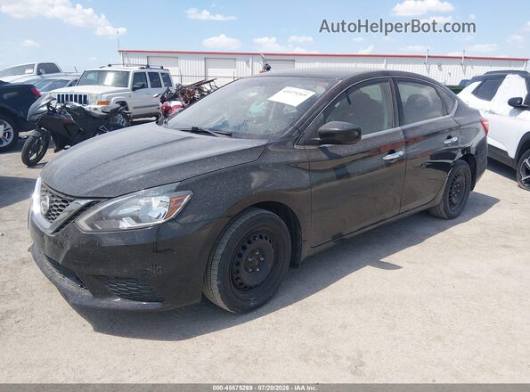 3N1AB7AP7KY335884 2019 NISSAN SENTRA Black Передня ліва чверть